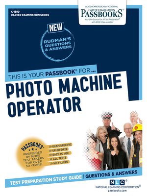 cover image of Photo Machine Operator